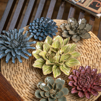 Ashikaga - 6 Piece Set - Chive Ceramics Studio - Ceramic Flower Sets - Chive Ceramics Studio