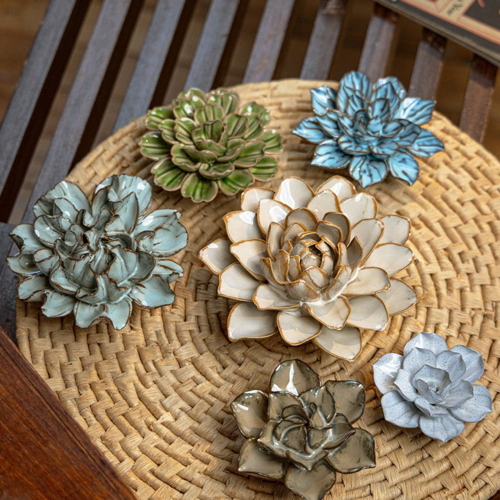 Meigetsuin - 6 Piece Set - Chive Ceramics Studio - Ceramic Flower Sets - Chive Ceramics Studio