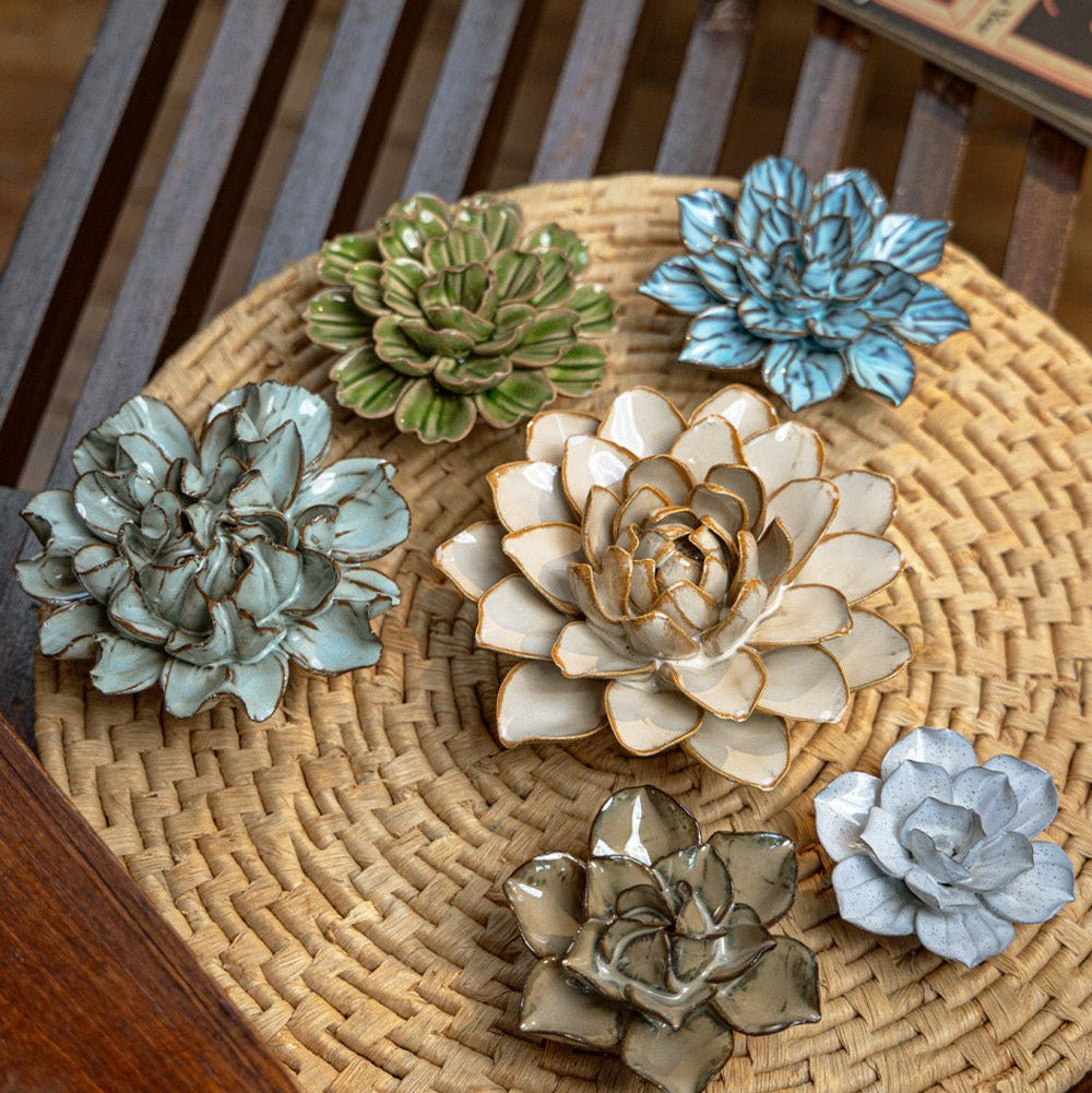 Meigetsuin - 6 Piece Set - Chive Ceramics Studio - Ceramic Flower Sets - Chive Ceramics Studio