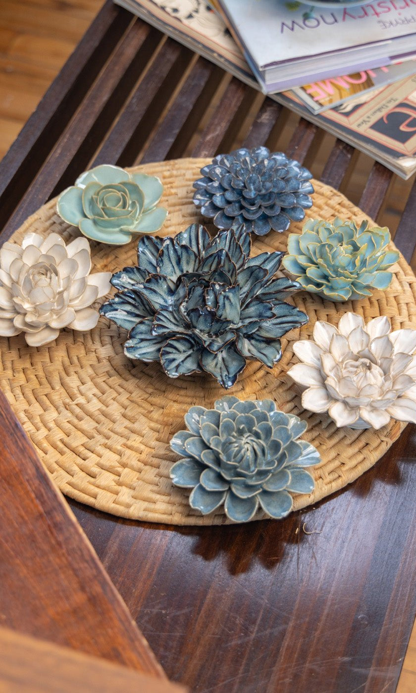 Montauk - 7 Piece Set - Chive Ceramics Studio - Ceramic Flower Sets - Chive Ceramics Studio