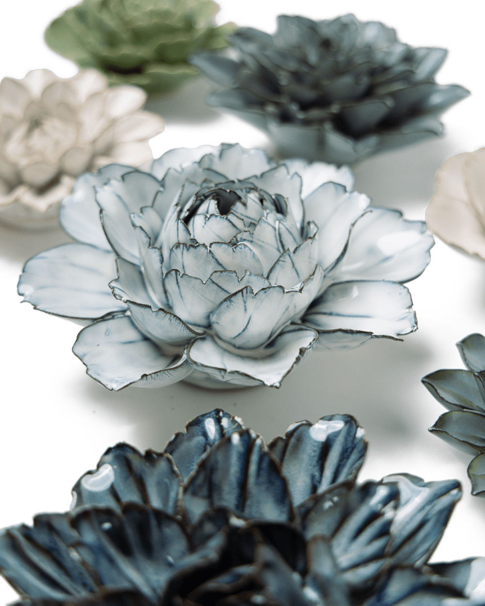 Prescott Park - 9 Piece Set - Chive Ceramics Studio - Ceramic Flower Sets - Chive Ceramics Studio