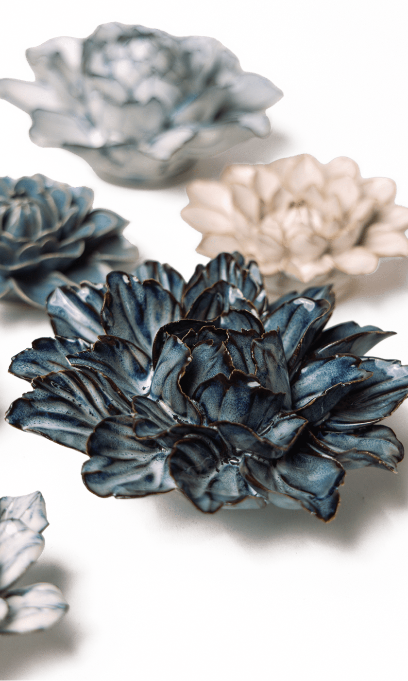 Thuya Garden - 6 Piece Set - Chive Ceramics Studio - Ceramic Flower Sets - Chive Ceramics Studio