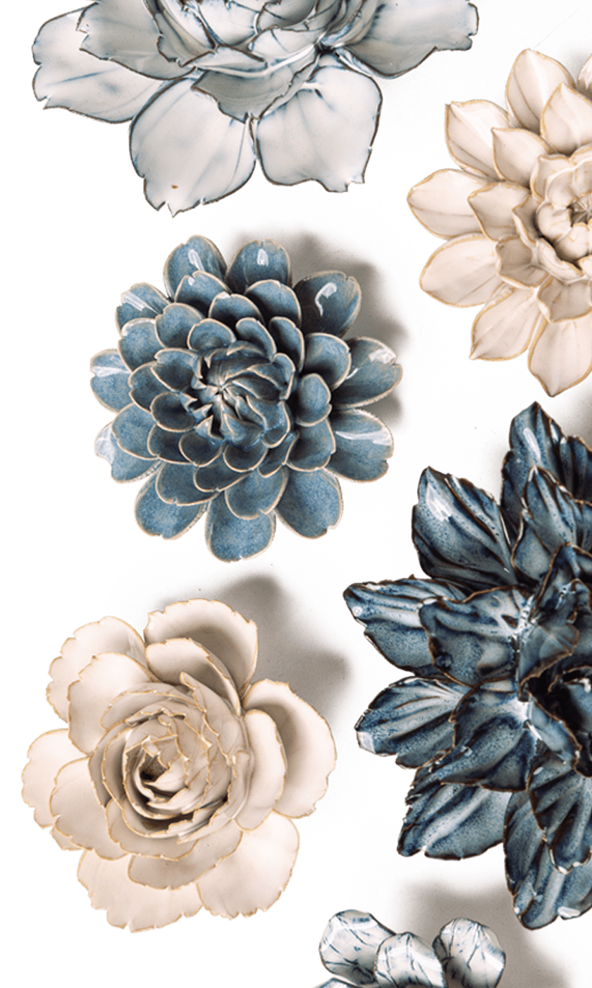 Thuya Garden - 6 Piece Set - Chive Ceramics Studio - Ceramic Flower Sets - Chive Ceramics Studio