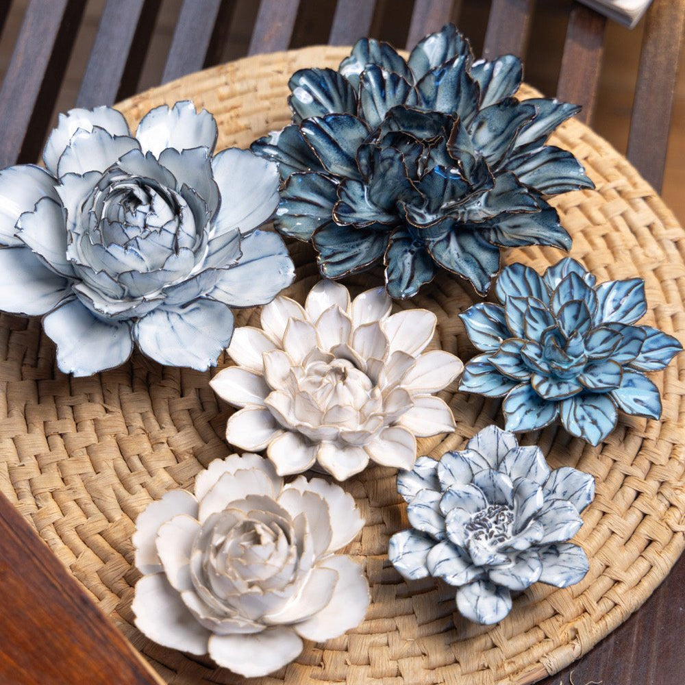 Thuya Garden - 6 Piece Set - Chive Ceramics Studio - Ceramic Flower Sets - Chive Ceramics Studio