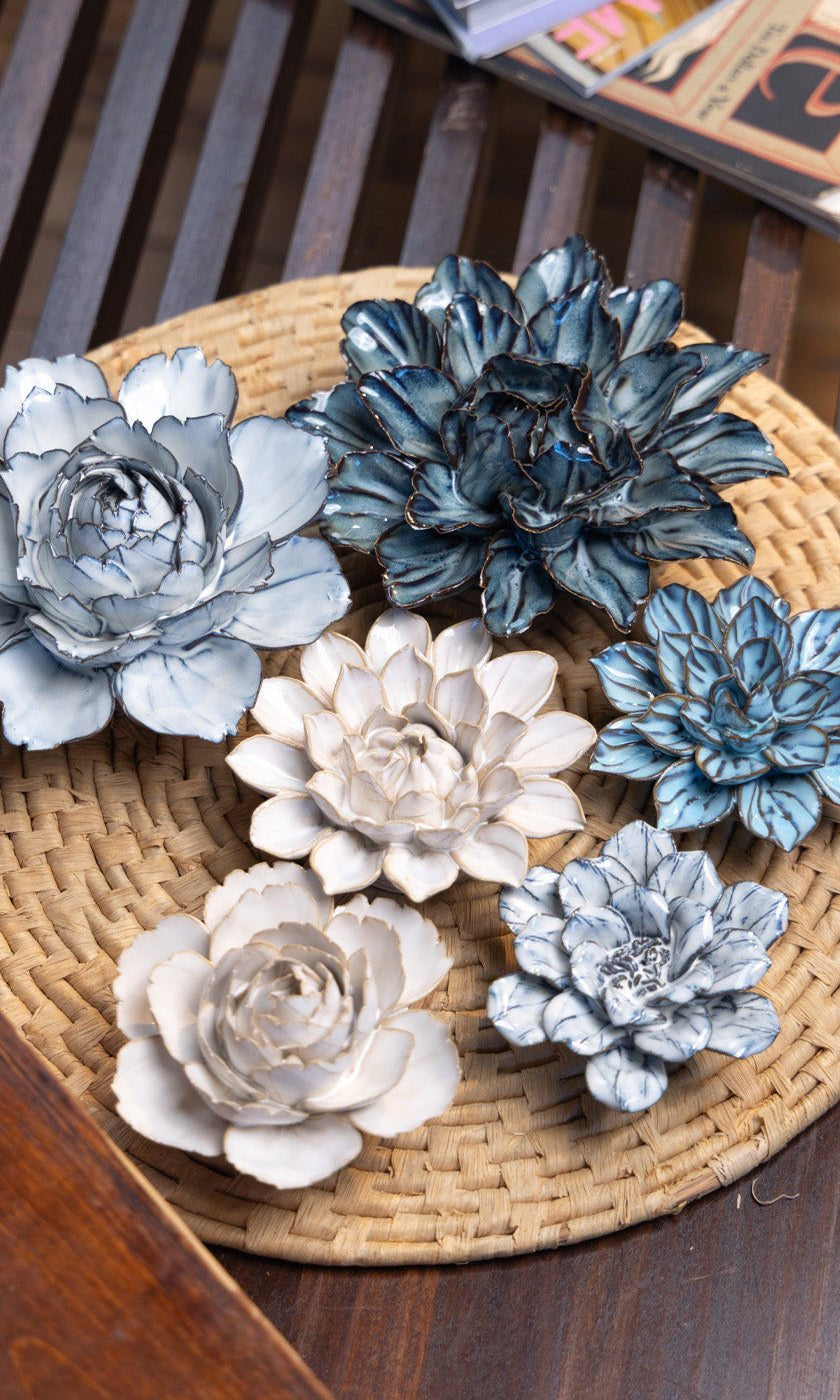 Thuya Garden - 6 Piece Set - Chive Ceramics Studio - Ceramic Flower Sets - Chive Ceramics Studio