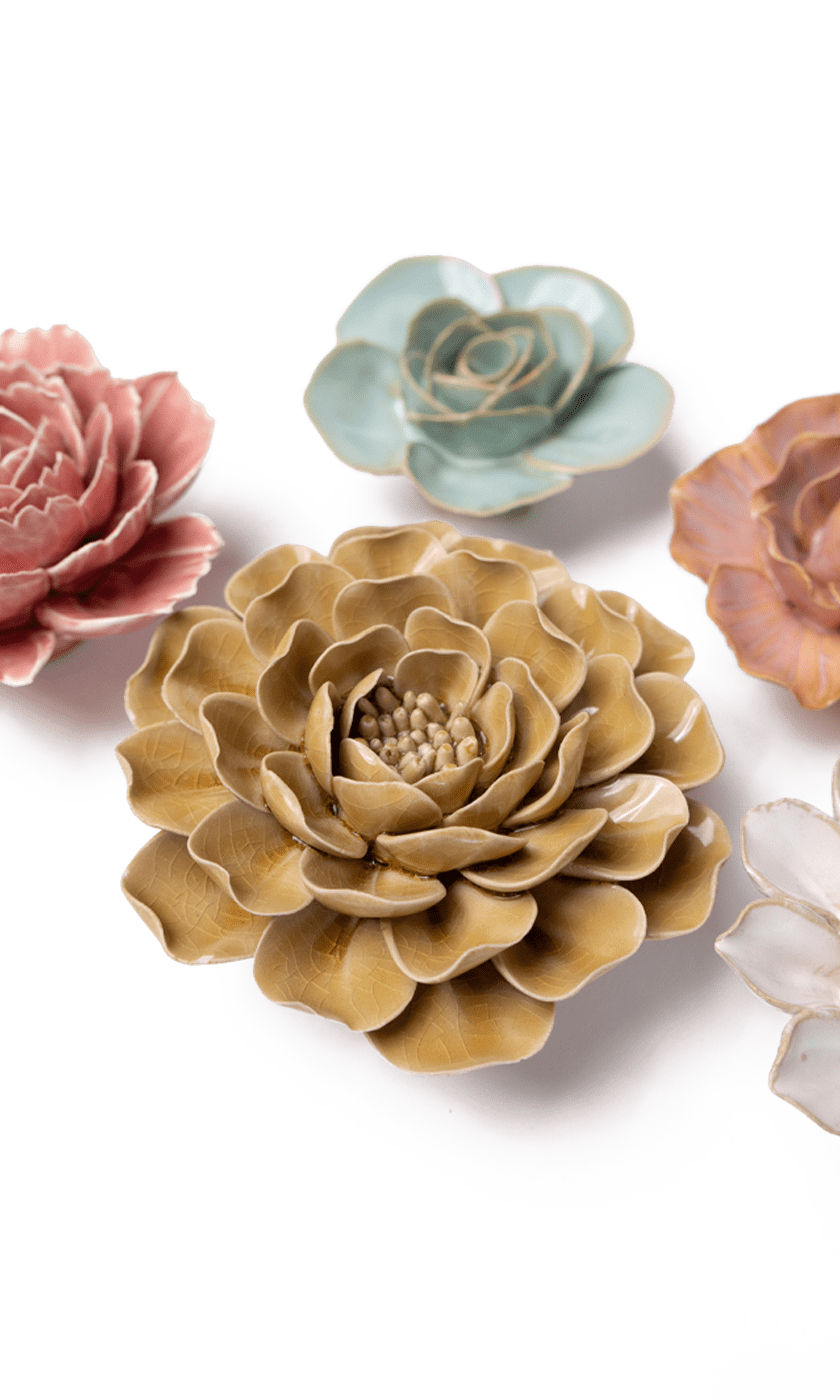 Norrviken Gardens - 6 Piece Set - Chive Ceramics Studio - Ceramic Flower Sets - Chive Ceramics Studio