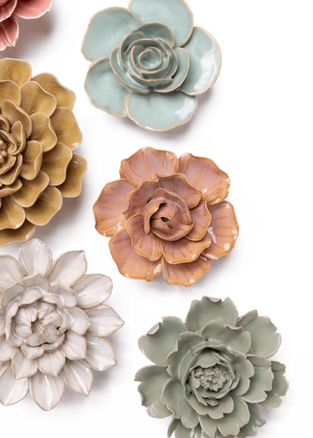 Norrviken Gardens - 6 Piece Set - Chive Ceramics Studio - Ceramic Flower Sets - Chive Ceramics Studio