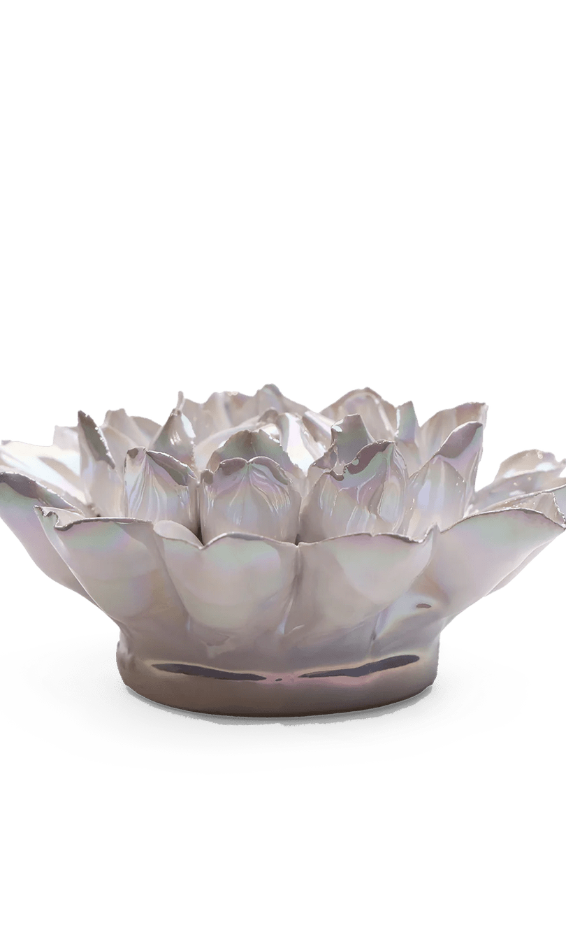 Ceramic Flower Pearl Dahlia - Chive Ceramics Studio - Ceramic Flowers - Chive Ceramics Studio