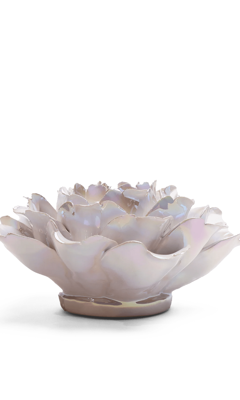 Ceramic Flower Pearl Zinnia - Chive Ceramics Studio - Ceramic Flowers - Chive Wholesale