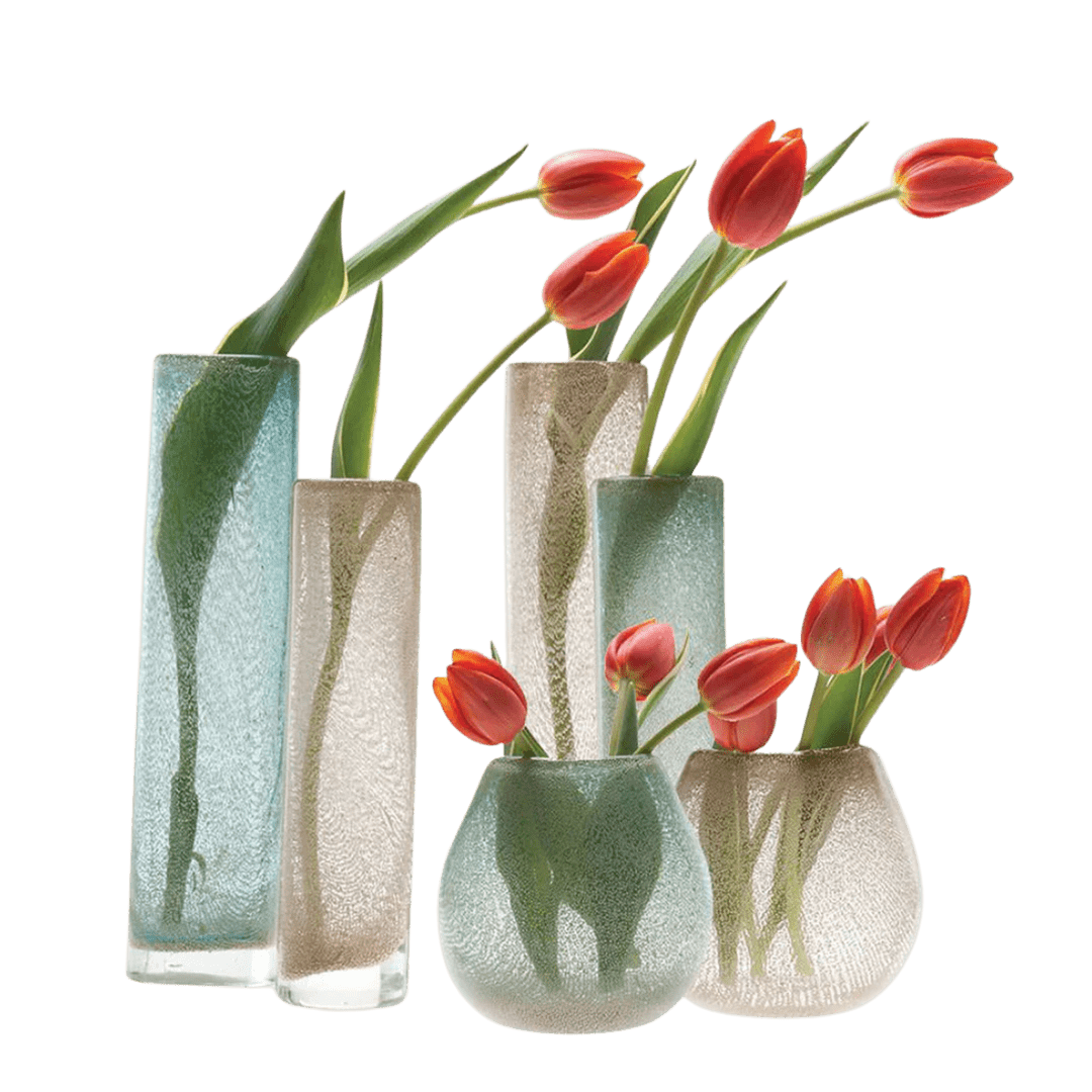 Chimney Glass Modern Flower Vase - Chive Ceramics Studio - Vases - Chive Ceramics Studio
