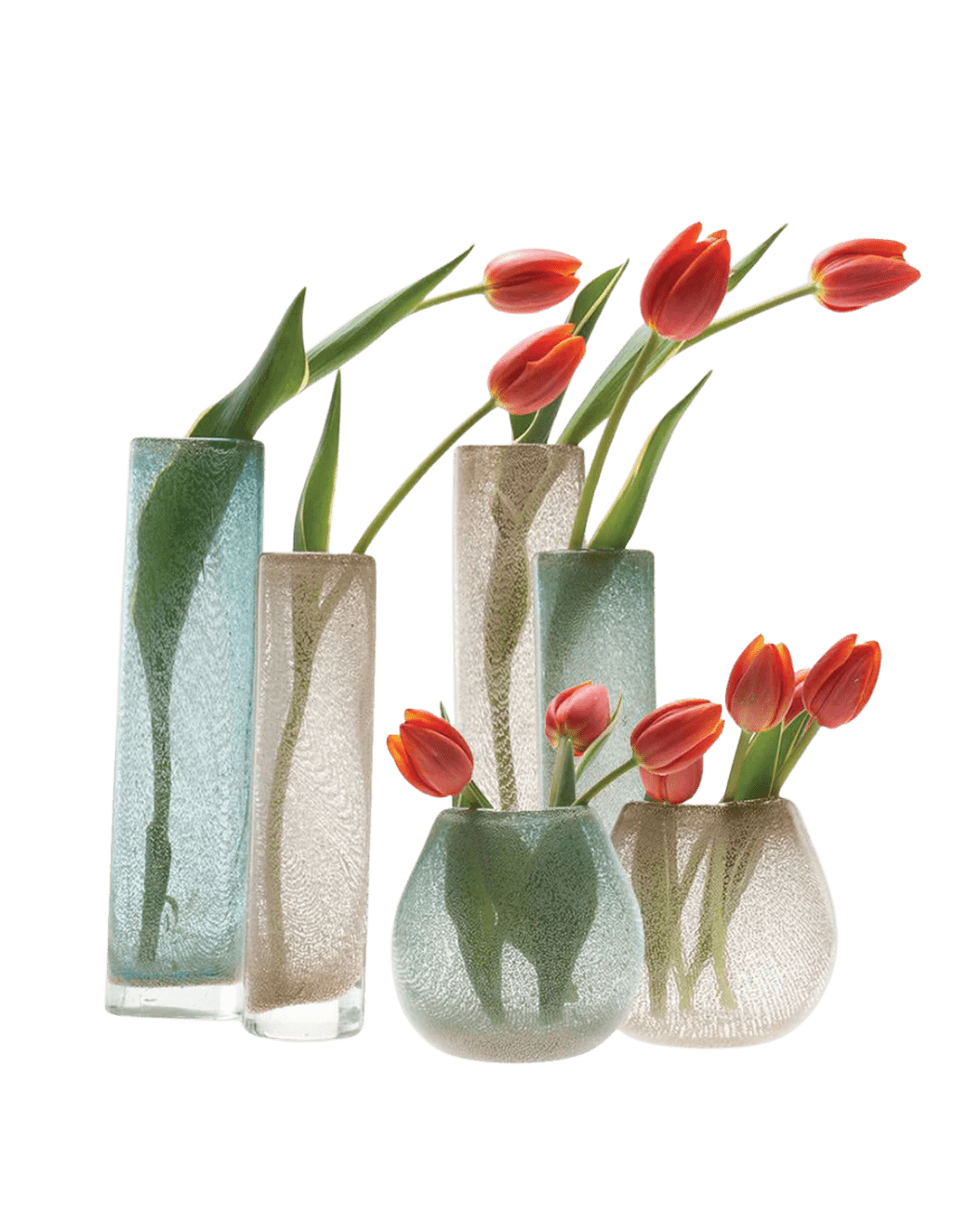 Chimney Glass Modern Flower Vase - Chive Ceramics Studio - Vases - Chive Ceramics Studio