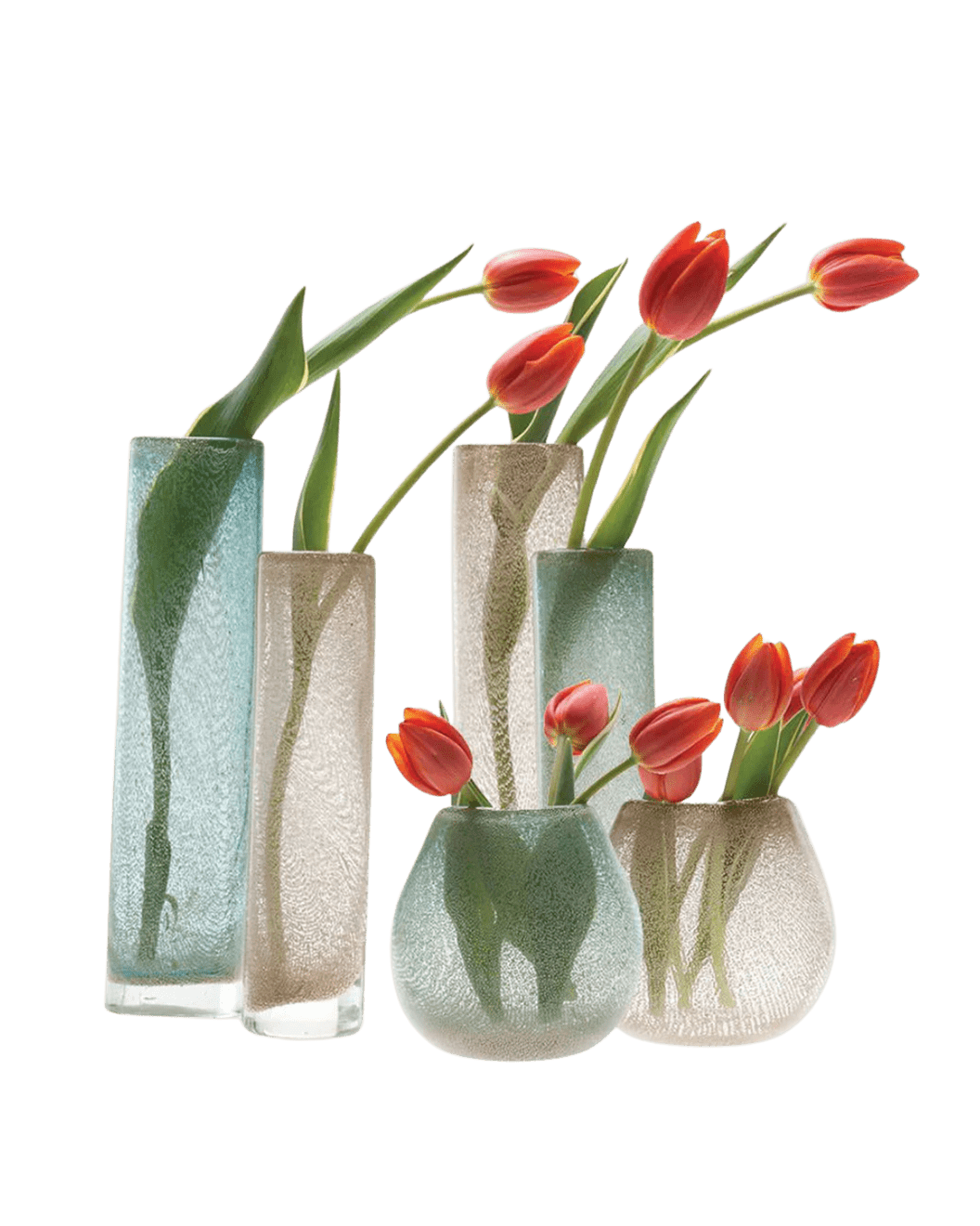 Chimney Glass Modern Flower Vase - Chive Ceramics Studio - Vases - Chive Ceramics Studio