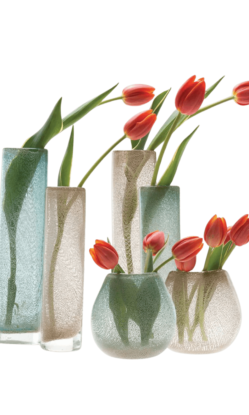 Chimney Glass Modern Flower Vase - Chive Ceramics Studio - Vases - Chive Ceramics Studio