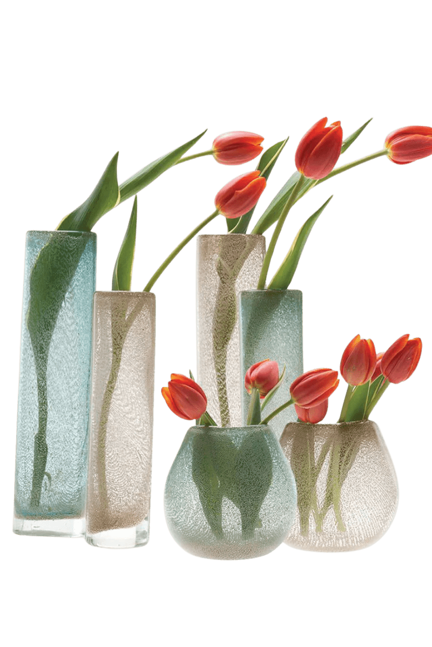 Chimney Glass Modern Flower Vase - Chive Ceramics Studio - Vases - Chive Ceramics Studio