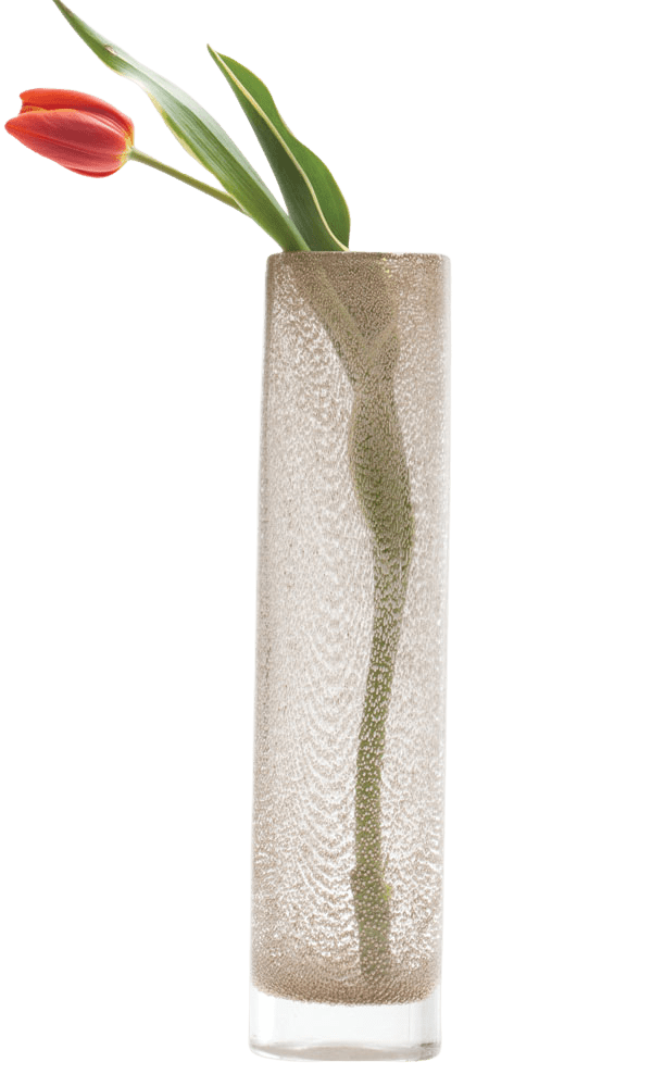 Chimney Glass Modern Flower Vase - Chive Ceramics Studio - Vases - Chive Ceramics Studio