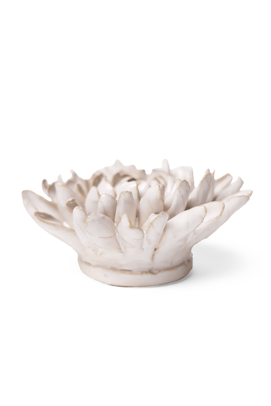 Ivory Chrysanthemum ceramic wall flower - Coastal collection - handmade by Chive Studio Toronto