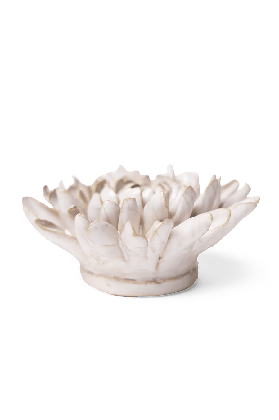 Ivory Chrysanthemum ceramic wall flower — Coastal Collection — handmade by Chive Studio Toronto