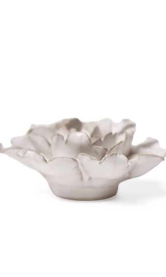 Ivory Rose ceramic wall flower — Coastal Collection — handmade by Chive Studio Toronto