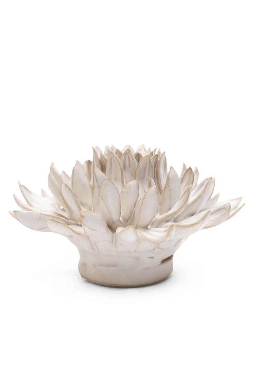 Ivory Spider Mum ceramic wall flower — Coastal Collection — handmade by Chive Studio Toronto
