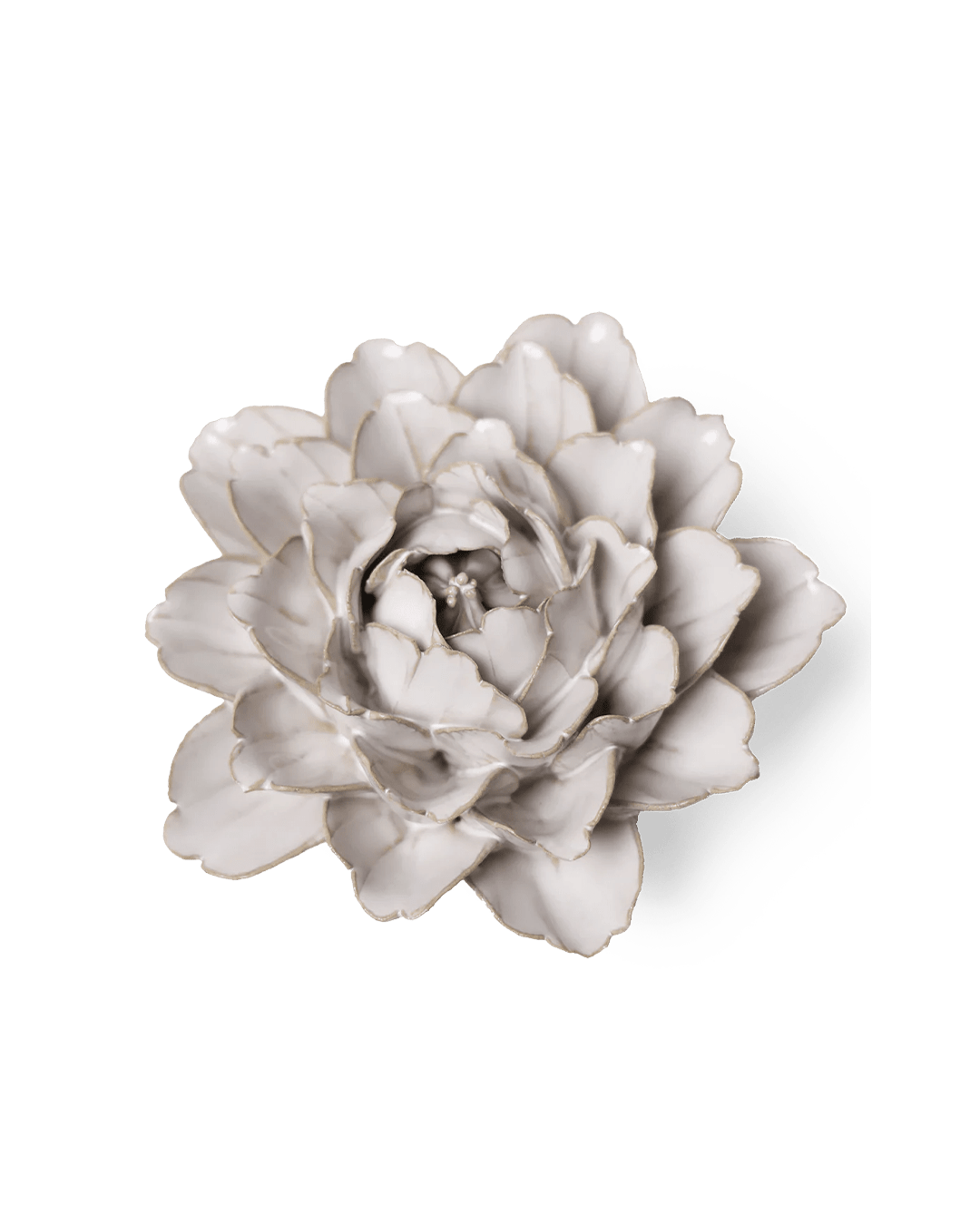 Ivory Comanche Peony - Chive Ceramics Studio - Ceramic Flowers - Chive Ceramics Studio