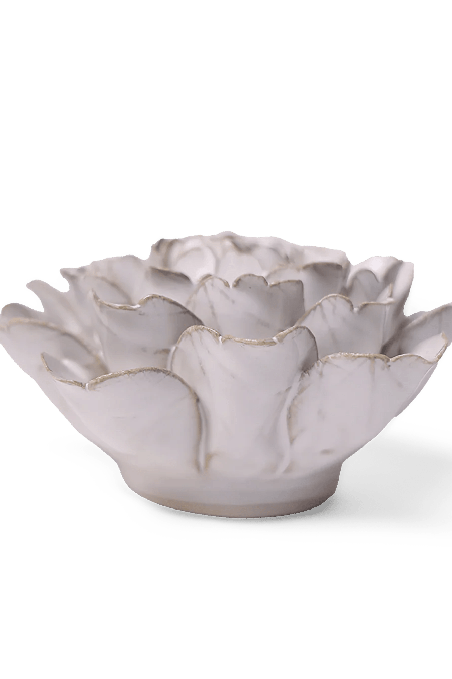 Ivory Comanche Peony ceramic wall flower — Coastal Collection — handmade by Chive Studio Toronto