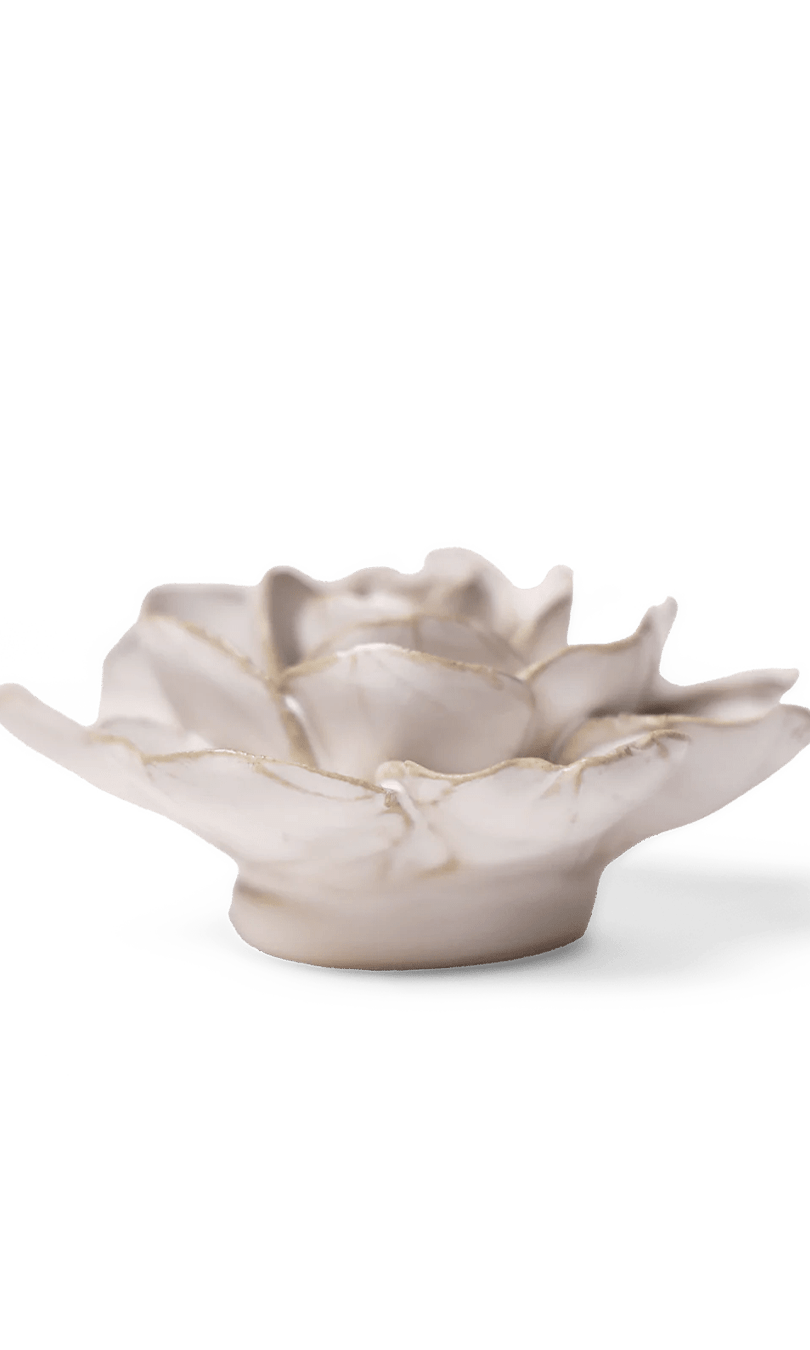 Ivory Amandine Ranunculus ceramic wall flower — Coastal Collection — handmade by Chive Studio Toronto