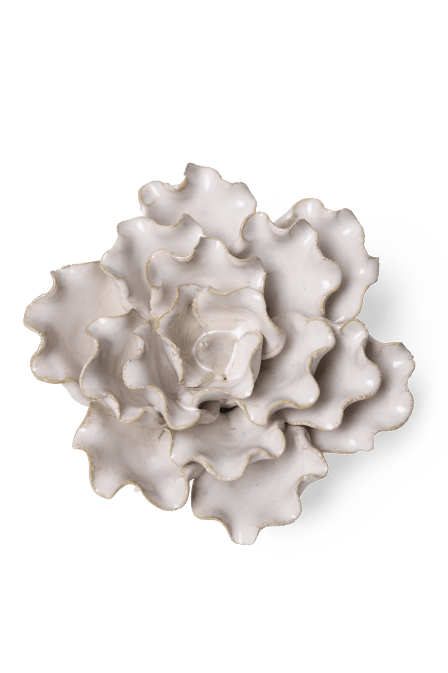 January birth flower snowdrop ceramic wall flower — birth flower collection — handmade by Chive Studio Toronto