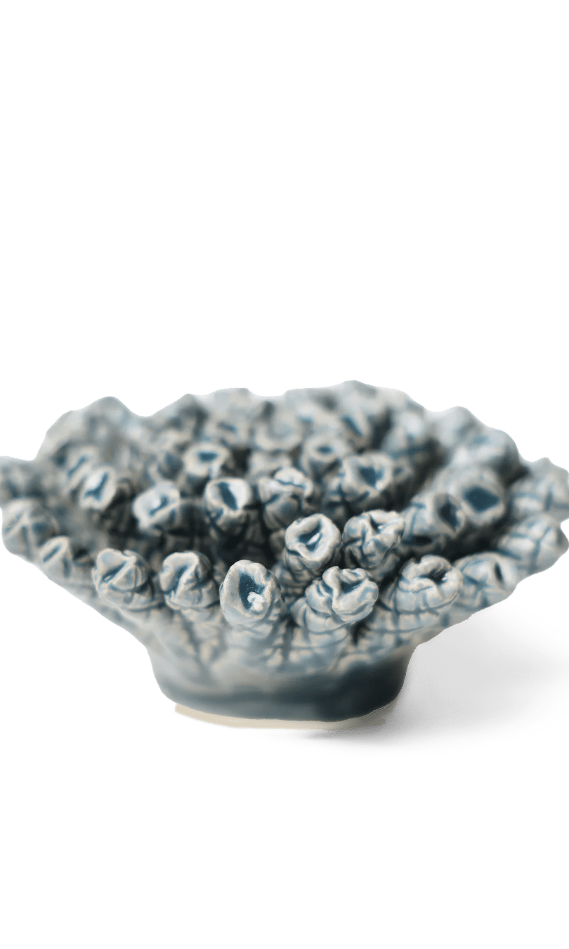Ceramic Flower Medium Teal 1 - Chive Ceramics Studio - Ceramic Flowers - Chive Wholesale