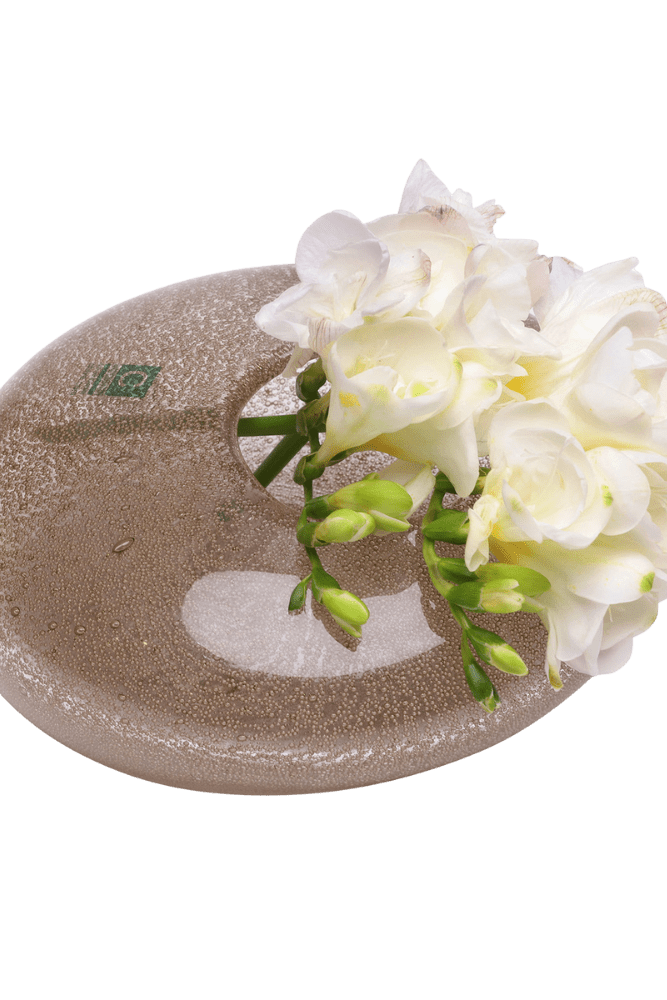 Copper Glass Modern Flower Vase - Chive Ceramics Studio - Vases - Chive Ceramics Studio