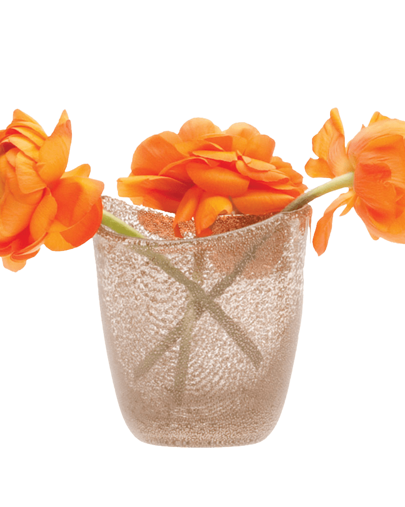 Copper Glass Modern Flower Vase - Chive Ceramics Studio - Vases - Chive Ceramics Studio