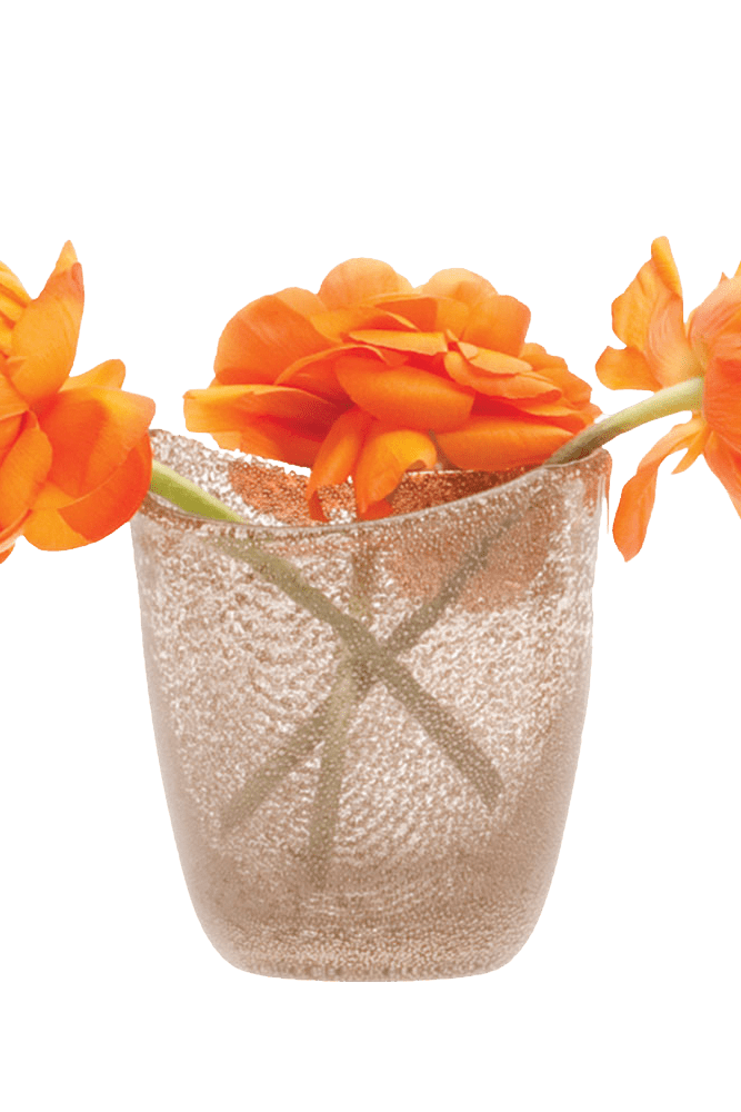 Copper Glass Modern Flower Vase - Chive Ceramics Studio - Vases - Chive Ceramics Studio