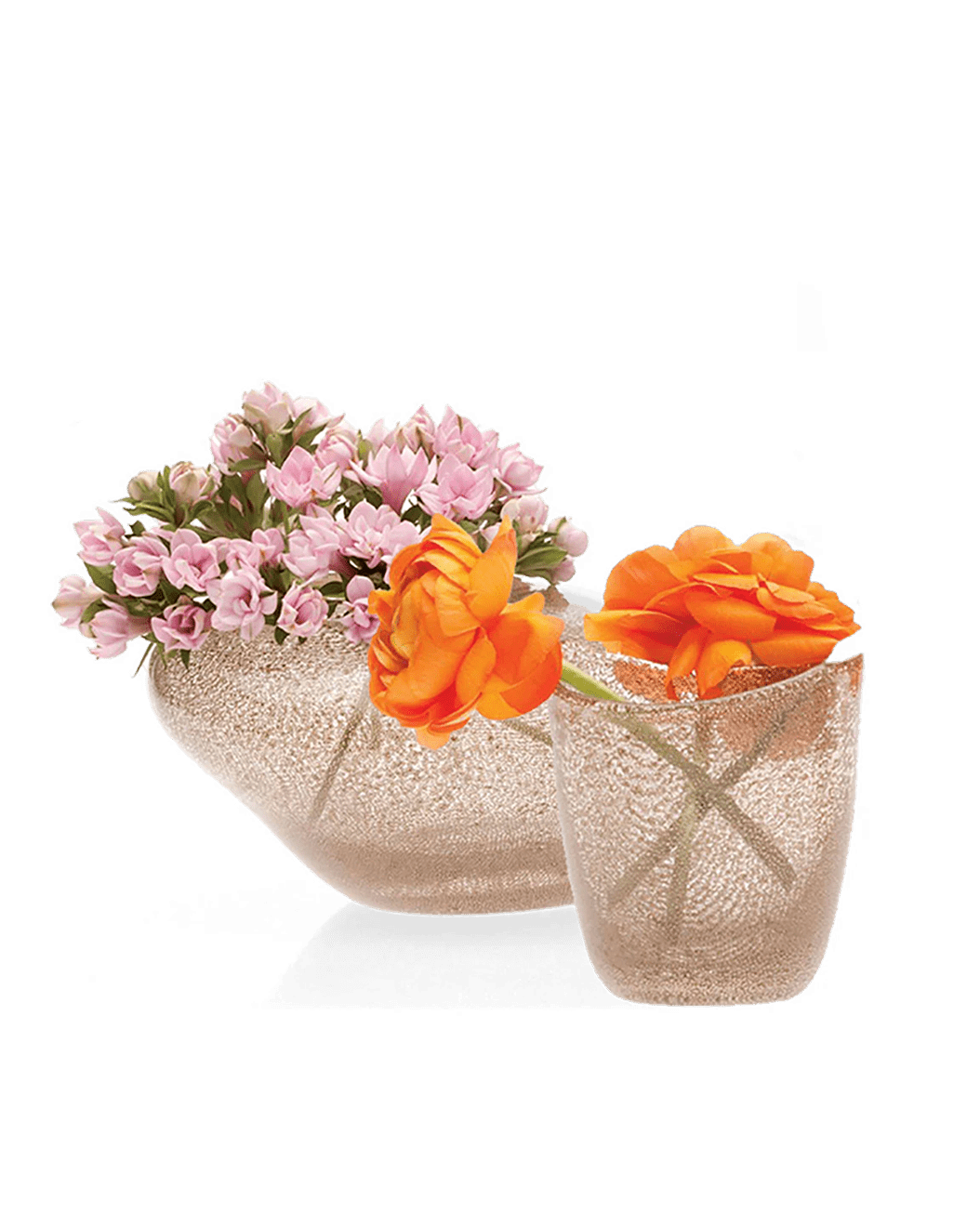 Copper Glass Modern Flower Vase - Chive Ceramics Studio - Vases - Chive Ceramics Studio