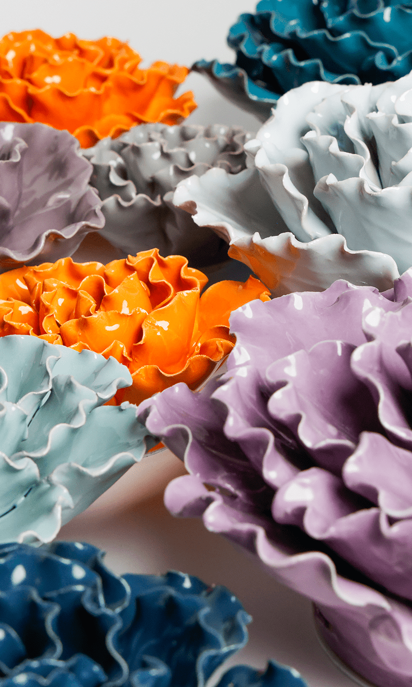 Ceramic Flower Sea Lettuce - Chive Ceramics Studio - Ceramic Flowers - Chive US Wholesale