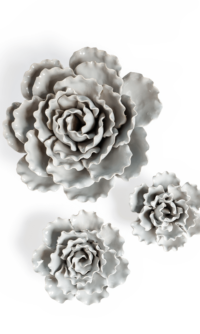 Ceramic Flower Sea Lettuce - Chive Ceramics Studio - Ceramic Flowers - Chive US Wholesale