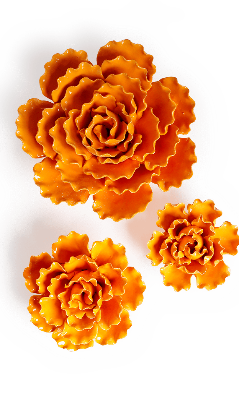 Ceramic Flower Sea Lettuce - Chive Ceramics Studio - Ceramic Flowers - Chive US Wholesale