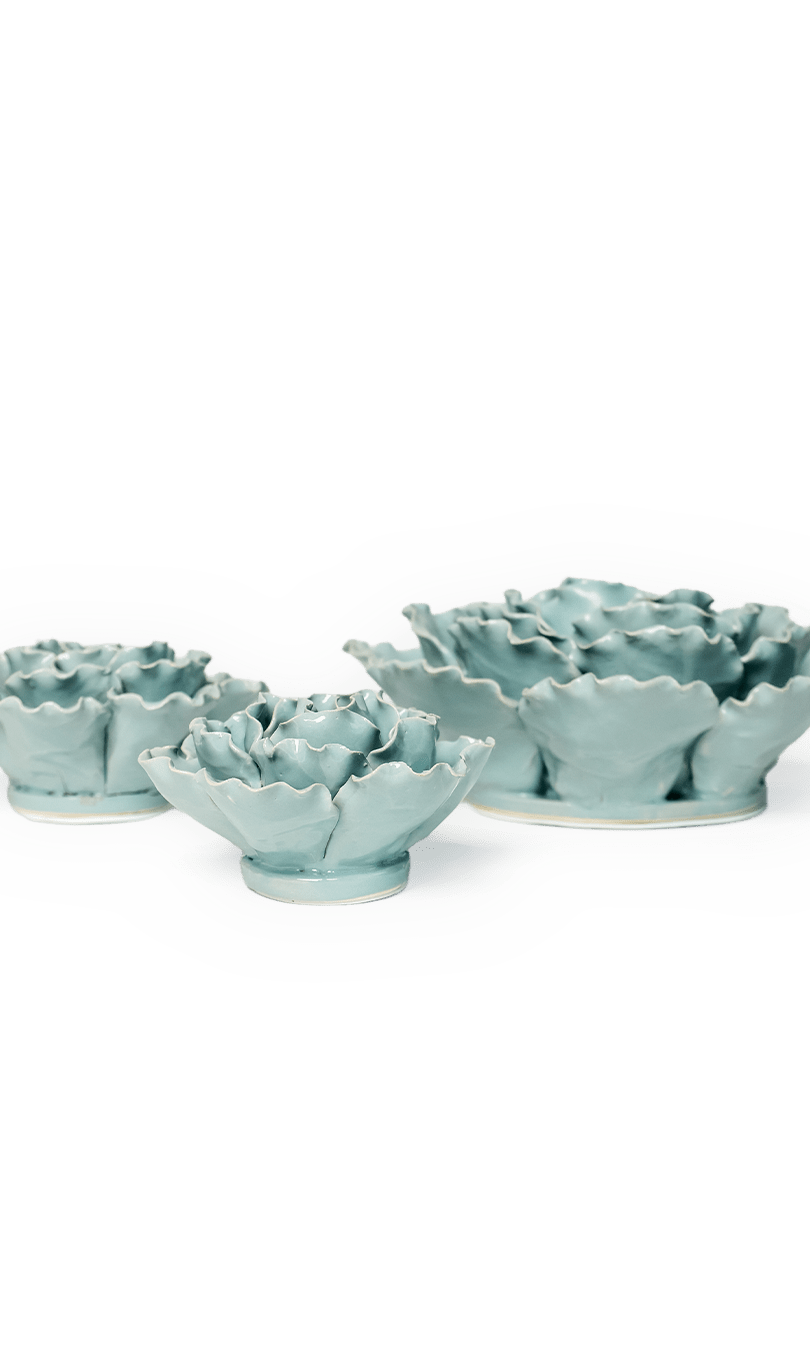 Ceramic Flower Sea Lettuce - Chive Ceramics Studio - Ceramic Flowers - Chive US Wholesale