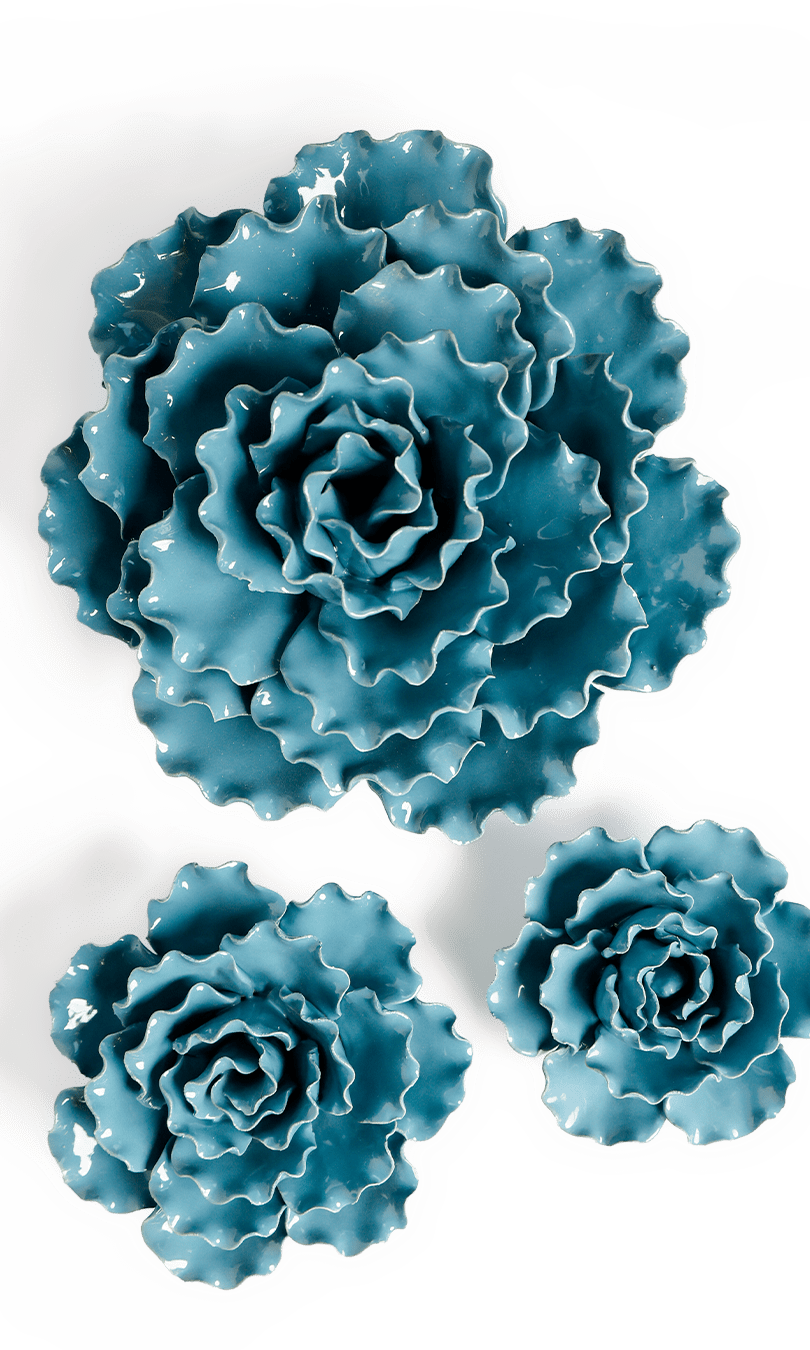 Ceramic Flower Sea Lettuce - Chive Ceramics Studio - Ceramic Flowers - Chive US Wholesale