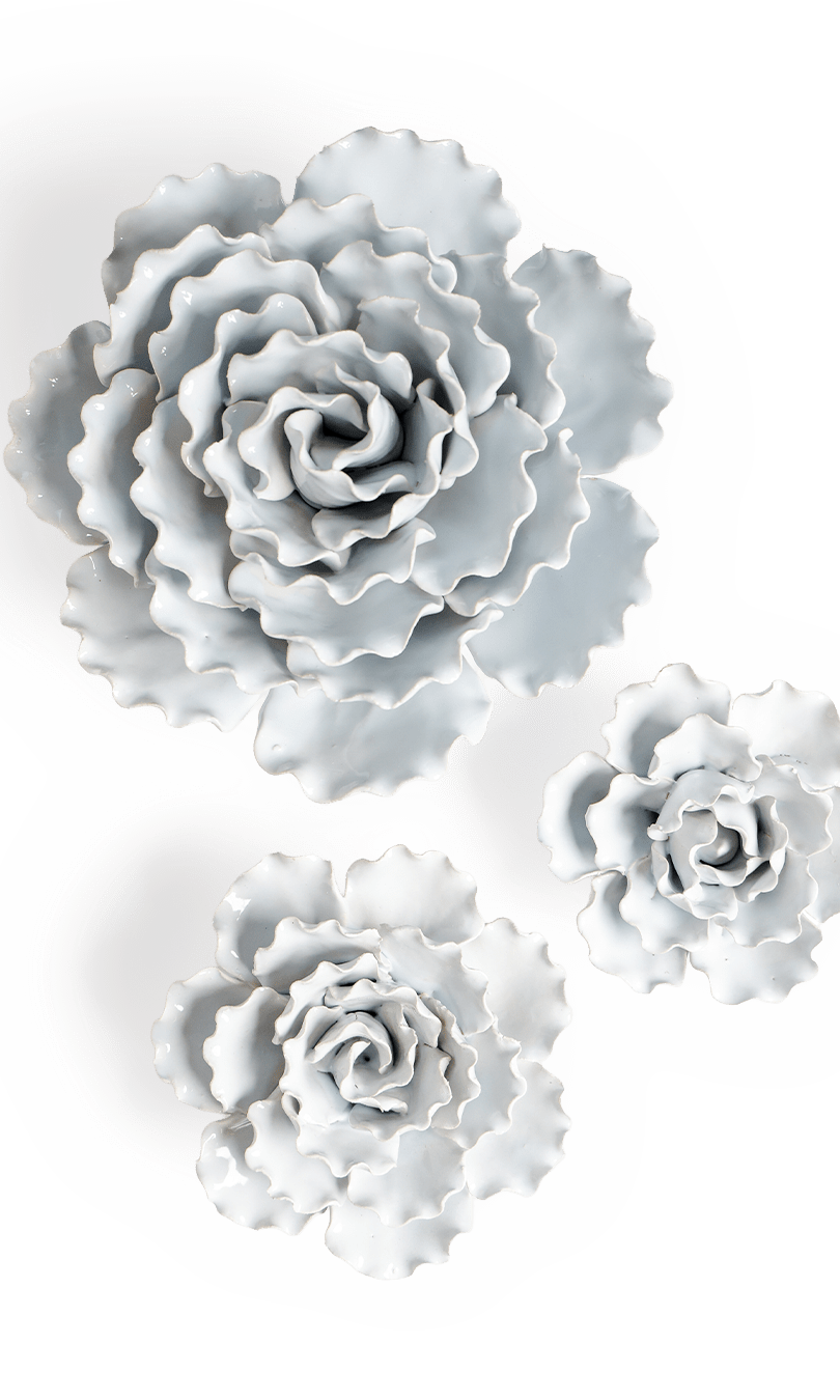 Ceramic Flower Sea Lettuce - Chive Ceramics Studio - Ceramic Flowers - Chive US Wholesale
