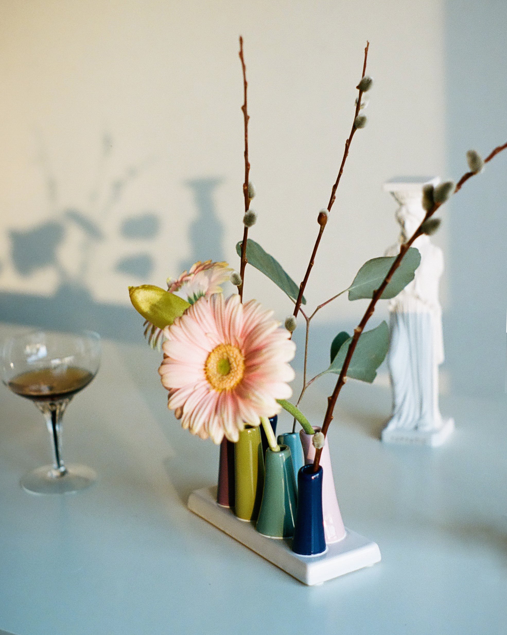 Pooley Modern Bud Vase For Flowers - Chive Ceramics Studio - Vases - Chive Ceramics Studio