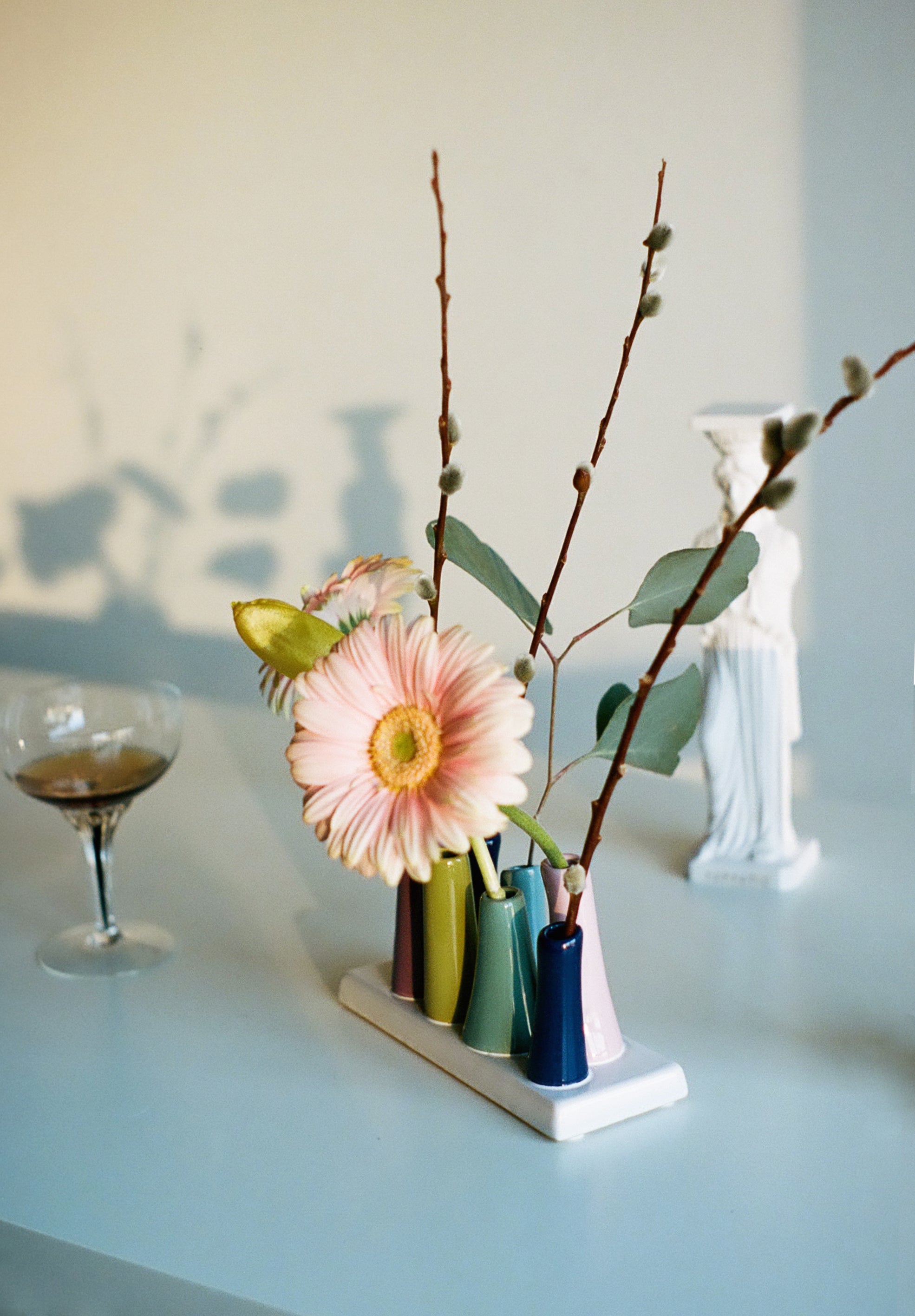 Pooley Modern Bud Vase For Flowers - Chive Ceramics Studio - Vases - Chive Ceramics Studio