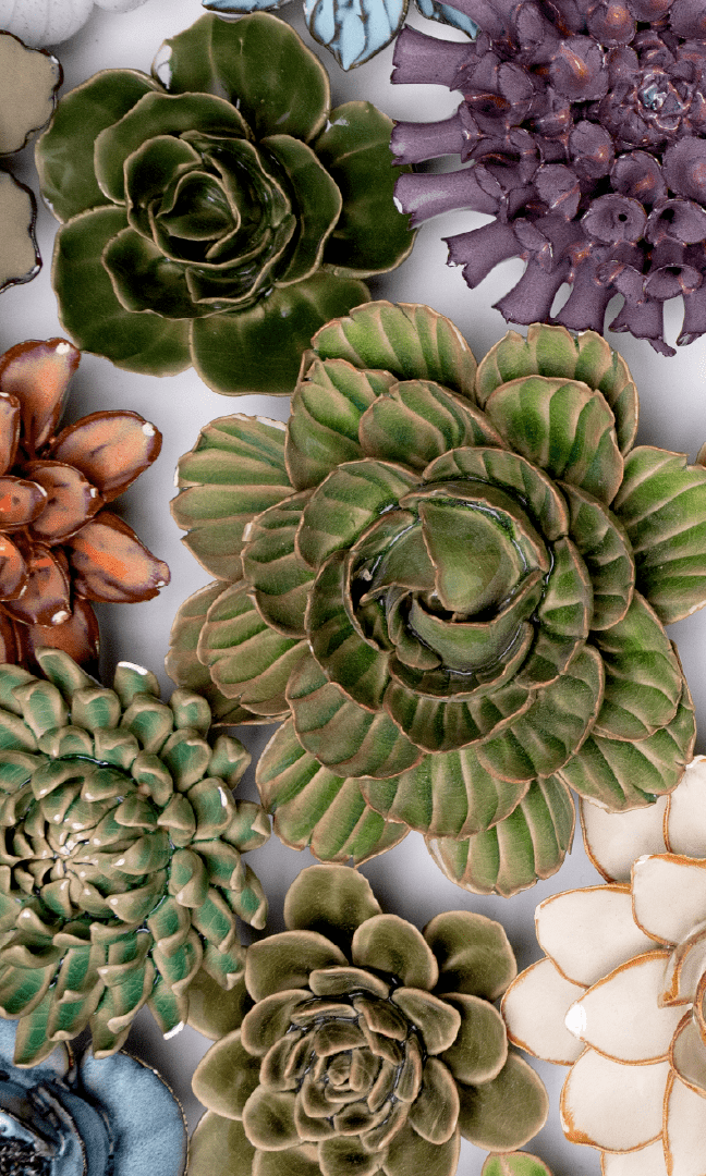 Cambridge - Ceramic Flower Curated Collection - Chive Ceramics Studio - Ceramic Flower Sets - Chive Ceramics Studio