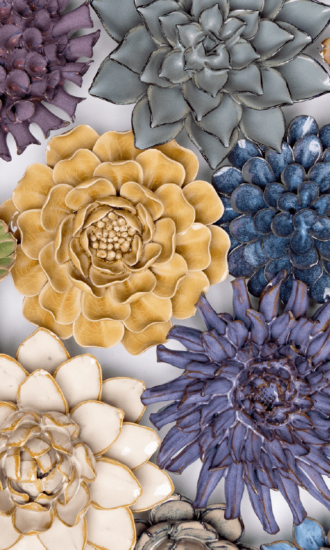 New Haven - Ceramic Flower Curated Collection - Chive Ceramics Studio - Ceramic Flower Sets - Chive Ceramics Studio