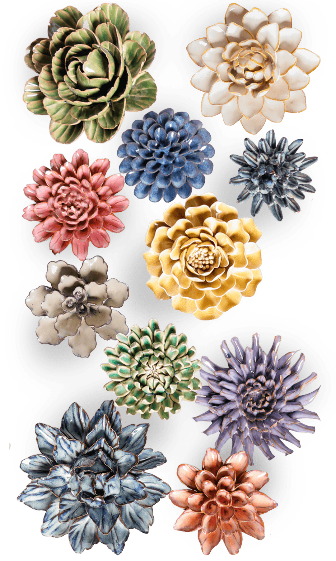 Oxford - 23 Piece Curated Set - Chive Ceramics Studio - Ceramic Flower Sets - Chive Ceramics Studio