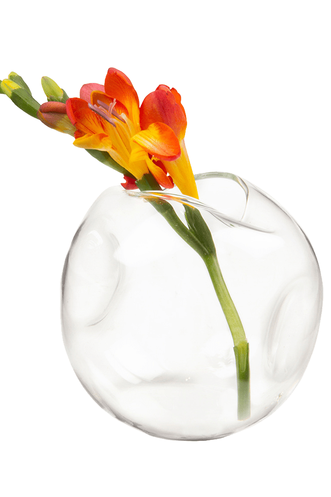 Dent Glass Modern Flower Vase - Chive Ceramics Studio - Vases - Chive US