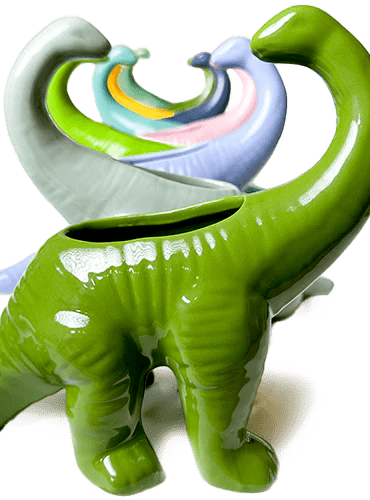 Brontosaurus Ceramic Indoor Plant Pot for Succulents - Chive Ceramics Studio - Pots - Chive Ceramics Studio