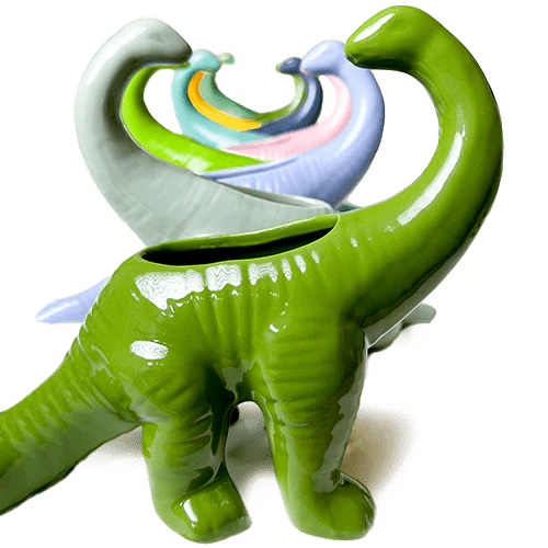 Brontosaurus Ceramic Indoor Plant Pot for Succulents - Chive Ceramics Studio - Pots - Chive Ceramics Studio