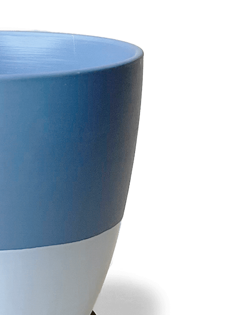 Dyad Porcelain Modern Indoor Plant Pot With Saucer - Chive Ceramics Studio - Pots - Chive US