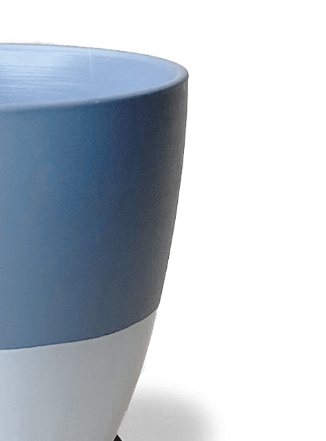 Dyad Porcelain Modern Indoor Plant Pot With Saucer | 3 & 5 inches - Chive Ceramics Studio - Pots - Chive Ceramics Studio