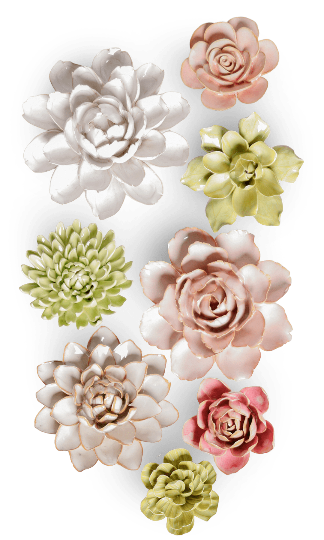 Chelsea - 8 Piece Curated Set - Chive Ceramics Studio - Ceramic Flower Sets - Chive Ceramics Studio