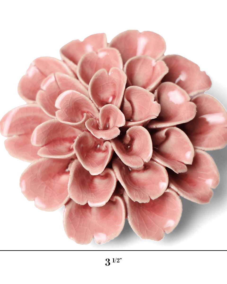 Champagne Pink Hydrangea - Chive Ceramics Studio - Ceramic Flowers - Chive Ceramics Studio
